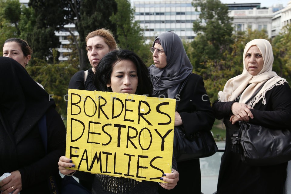 Refugees protest at Syntagma square / Συγκέντρωση διαμαρτυρίας προσφύγων στο Σύνταγμα