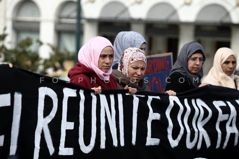 Refugees protest at Syntagma square / Συγκέντρωση διαμαρτυρίας προσφύγων στο Σύνταγμα