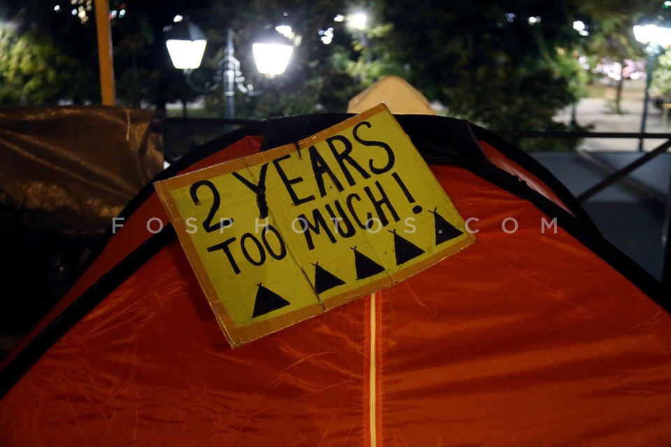 Refugees protest at Syntagma square / Συγκέντρωση διαμαρτυρίας προσφύγων στο Σύνταγμα