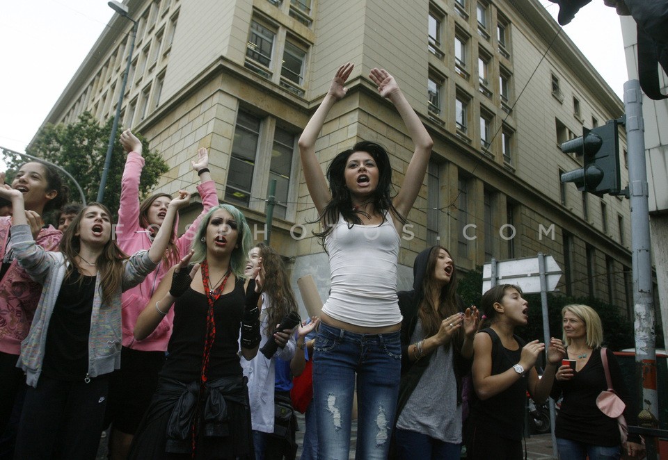 Students protest march  /  Πορεία διαμαρτυρίας μαθητών