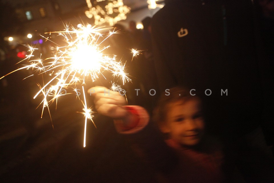 New Year's celebrations in Athens / Πρωτοχρονιά στην Αθήνα