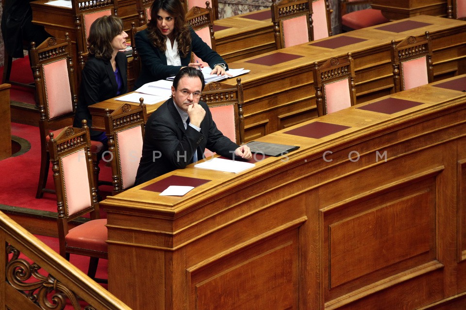 Plenary session at Parliament  /  Συζήτηση στην ολομέλεια της Βουλής