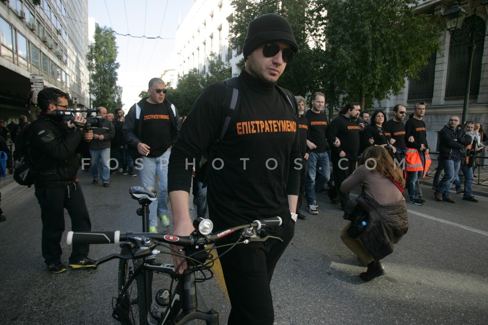 Rally of civil servants together with metro and tram employees / Πορεία ΑΔΕΔΥ και υπάλληλοι μετρό, τραμ
