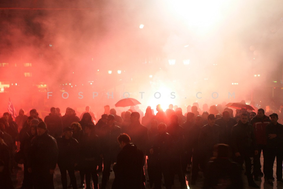 Protest by golden dawn members / Συγκέντρωση διαμαρτυρίας της χρυσής αυγής