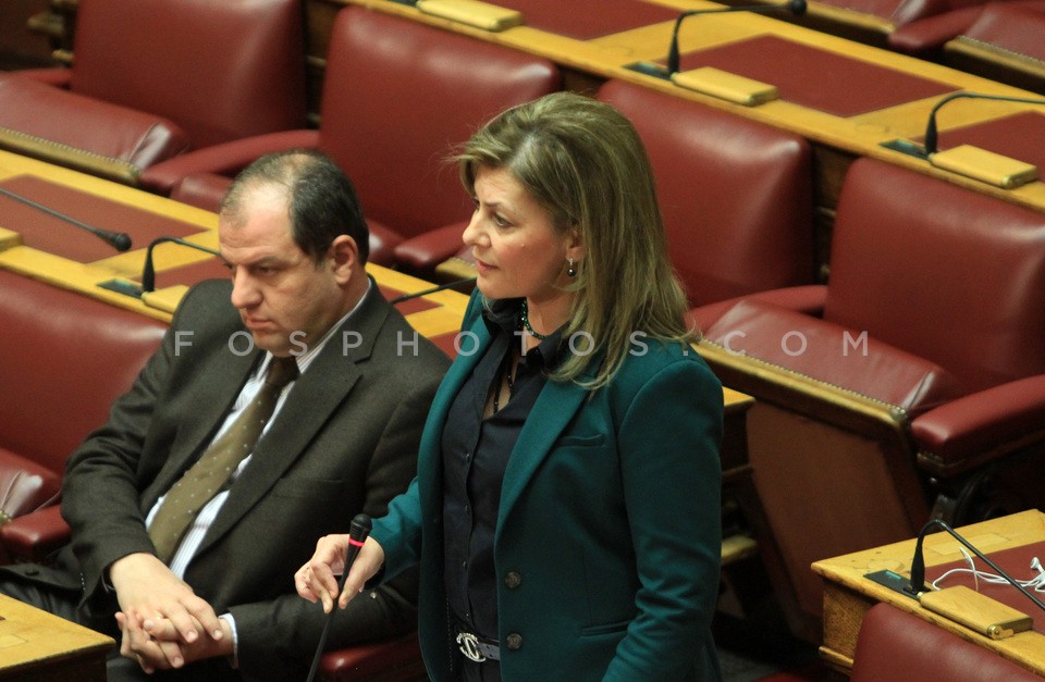 Plenary session at Parliament  /  Συζήτηση στην ολομέλεια της Βουλής