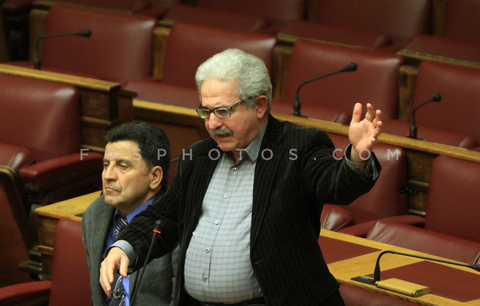 Plenary session at Parliament  /  Συζήτηση στην ολομέλεια της Βουλής