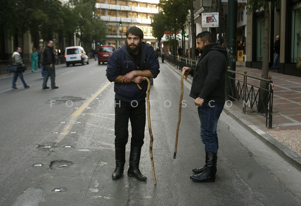 Farmers protest march  /  Πορεία  διαμαρτυρίας αγροτών