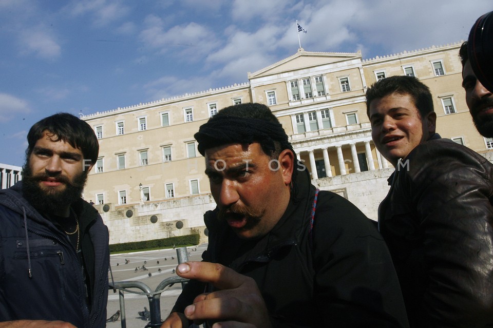 Farmers protest march  /  Πορεία  διαμαρτυρίας αγροτών