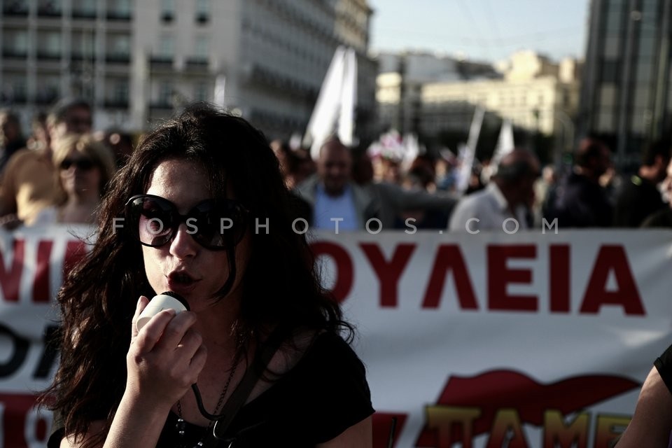 Protest at Syntagma Square / Διαμαρτυρία στην Πλατεία Συντάγματως