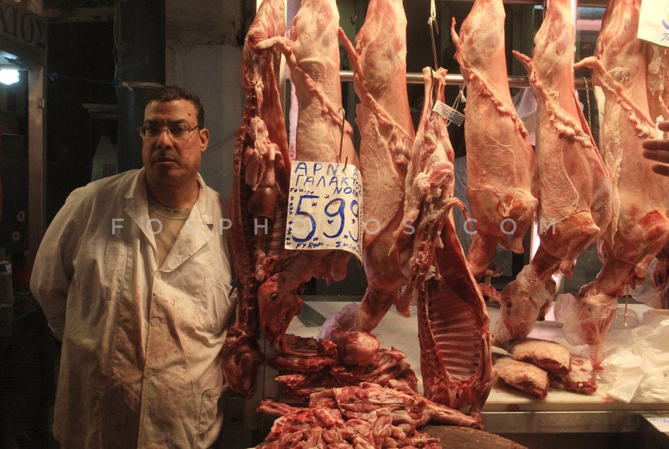 Central meat market  /   Βαρβάκειος αγορά