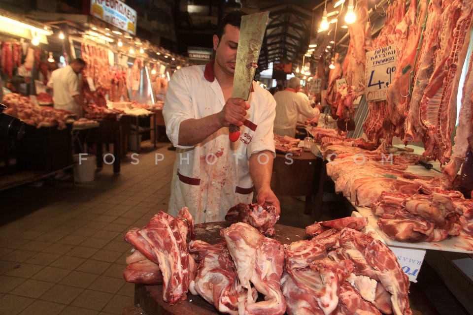 Central meat market  /   Βαρβάκειος αγορά