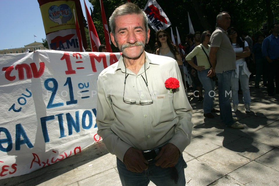 Communist Affiliated in Syntagma for May Day / Συγκέντρωση του ΠΑΜΕ στο Σύνταγμα για την Πρωτομαγιά