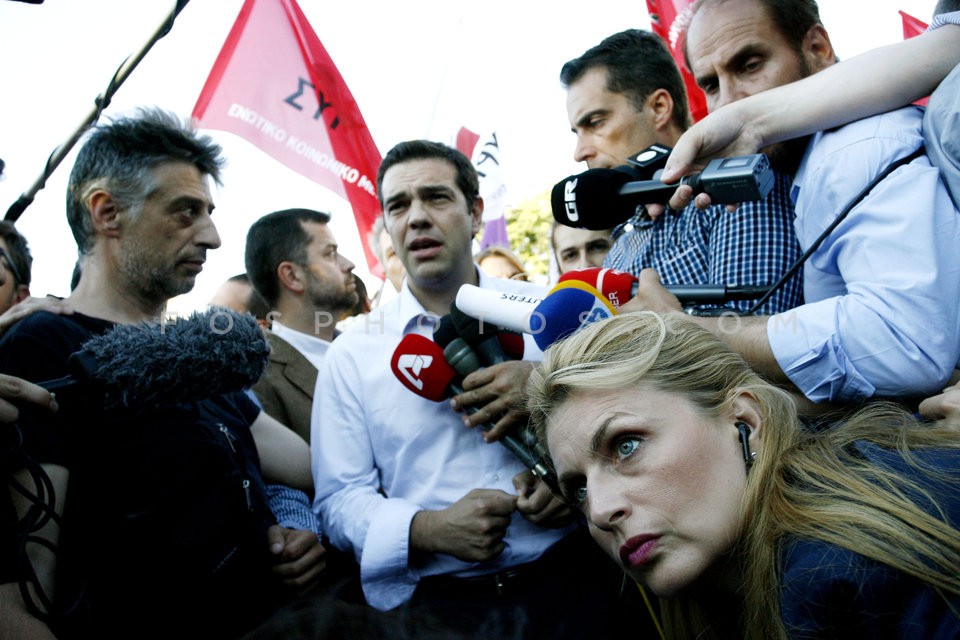 Alexis Tsipras at Greek State Broadcster ERT   /  Ο Αλέξης Τσίπρας στην ΕΡΤ