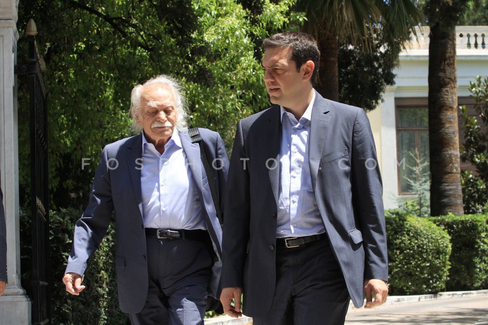 Alexis Tsipras at the Presidential Palace   / Τσίπρας Προεδρικό Μέγαρο