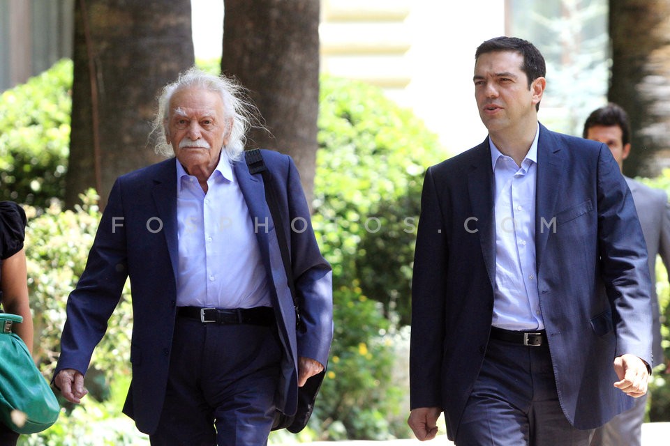 Alexis Tsipras at the Presidential Palace   / Τσίπρας Προεδρικό Μέγαρο