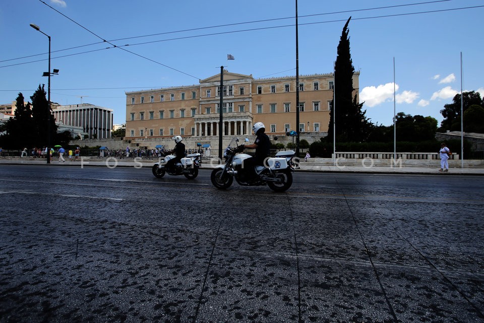 Athens security measures due to Wolfgang Schäuble's visit / Μέτρα Ασφαλείας για την επίσκεψη του Βόλφγκανγκ Σόιμπλε