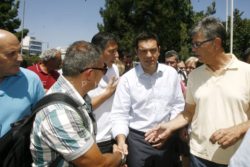 Alexis Tsipras at Greek Defence Systems (EAS) / Ο Αλέξης Τσίπρας στην ΕΑΣ