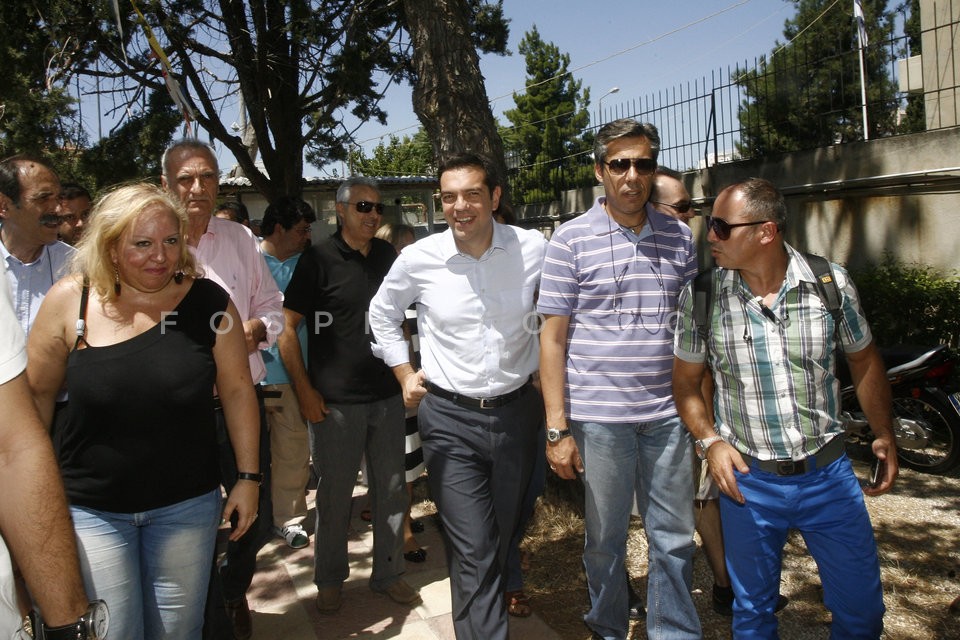 Alexis Tsipras at Greek Defence Systems (EAS) / Ο Αλέξης Τσίπρας στην ΕΑΣ