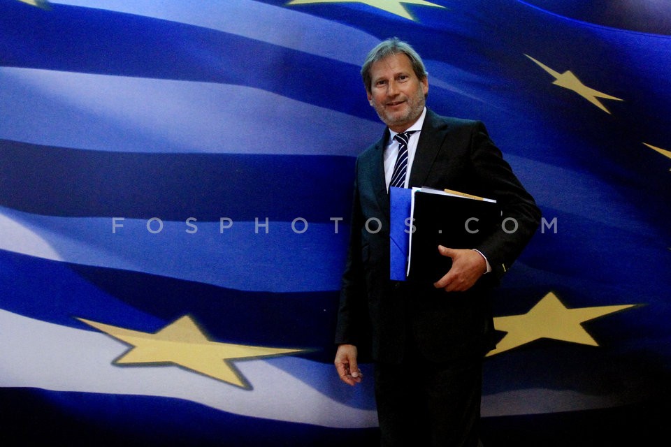 Commissioner Johannes Hahn in Athens  / Ο Ευρωπαίος επίτροπος Γιοχάνες Χάν στην Αθήνα