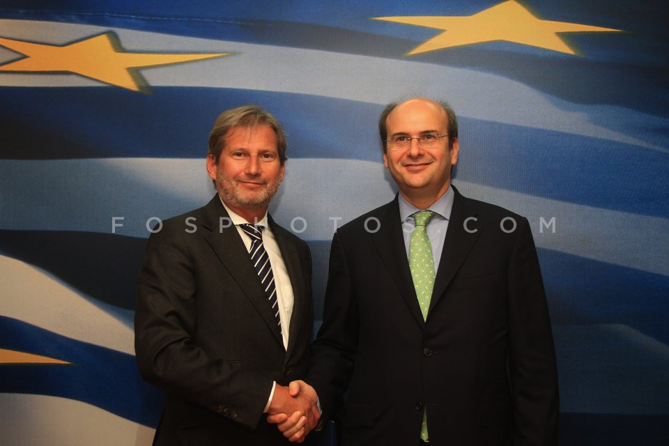 Commissioner Johannes Hahn in Athens  / Ο Ευρωπαίος επίτροπος Γιοχάνες Χάν στην Αθήνα