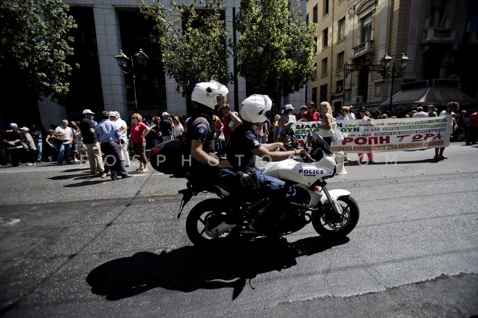 Employment Agency Employee Protest Rally / Πορεία ΟΑΕΔ