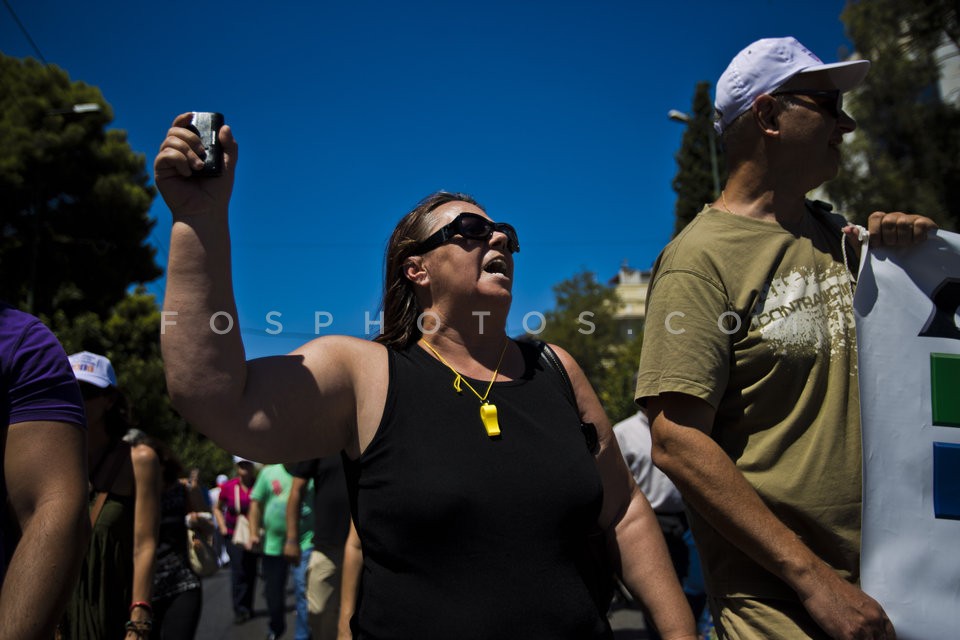 Employment Agency Employee Protest Rally / Πορεία ΟΑΕΔ