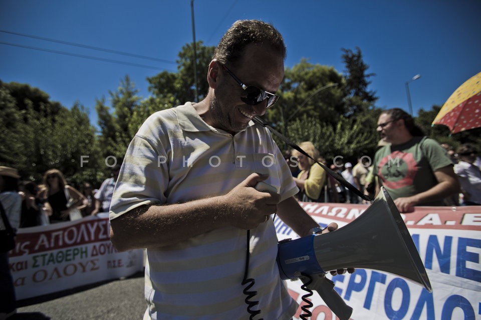 Employment Agency Employee Protest Rally / Πορεία ΟΑΕΔ