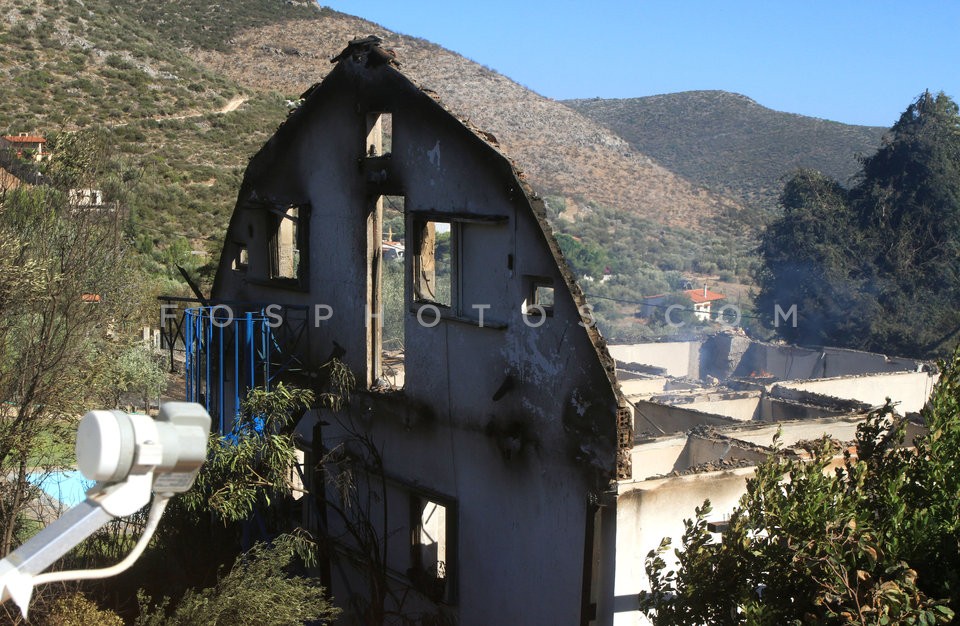 Wildfire at Marathon, Attica / Πυρκαϊά στον Μαραθώνα