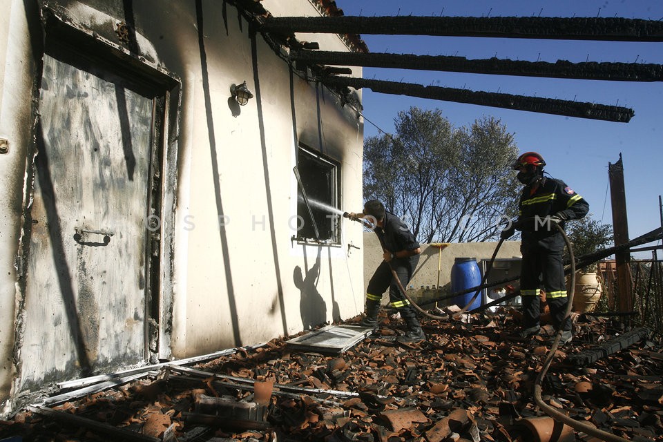 Wildfire at Marathon, Attica / Πυρκαϊά στον Μαραθώνα