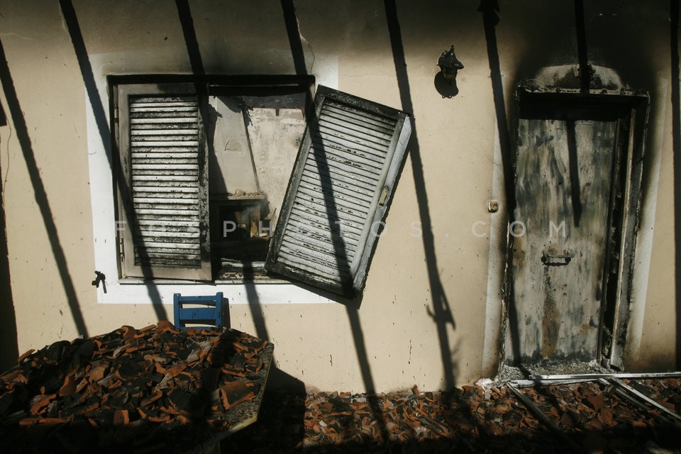 Wildfire at Marathon, Attica / Πυρκαϊά στον Μαραθώνα