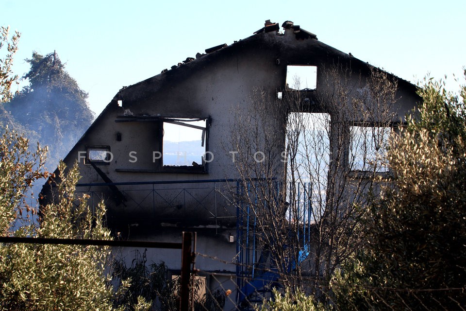 Wildfire at Marathon, Attica / Πυρκαϊά στον Μαραθώνα