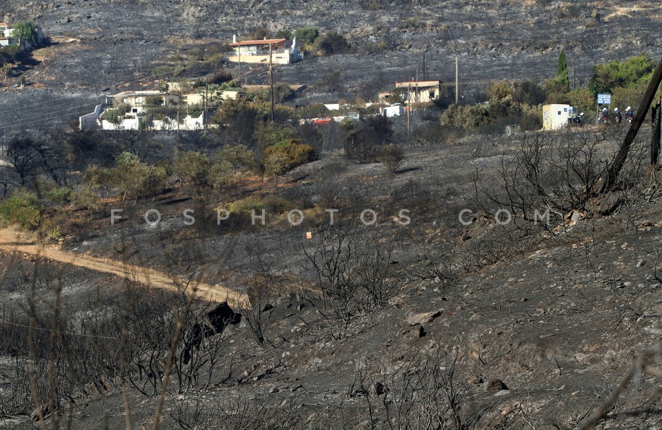 Wildfire at Marathon, Attica / Πυρκαϊά στον Μαραθώνα