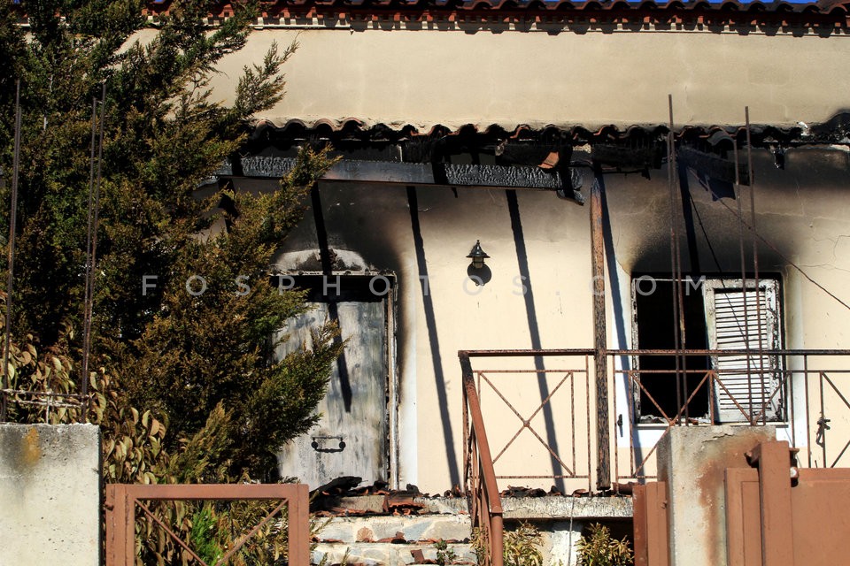 Wildfire at Marathon, Attica / Πυρκαϊά στον Μαραθώνα