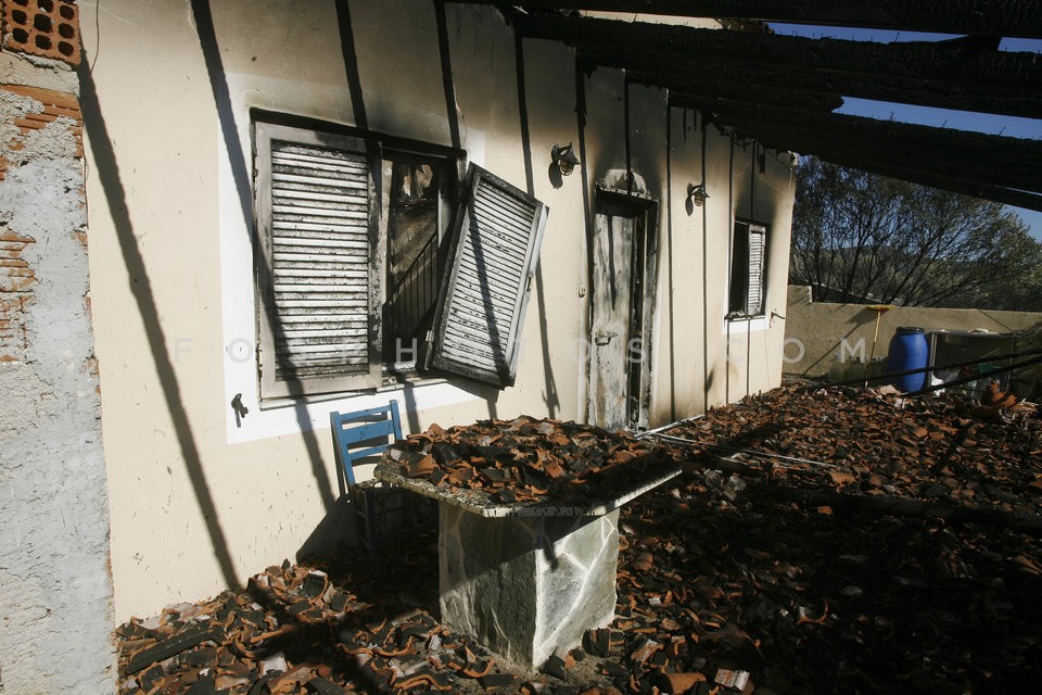 Wildfire at Marathon, Attica / Πυρκαϊά στον Μαραθώνα