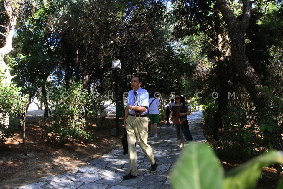 World Congress of Philosophy, session at Pnyx /  Παγκόσμιο συνέδριο φιλοσοφίας  συνεδρία στην Πνύκα