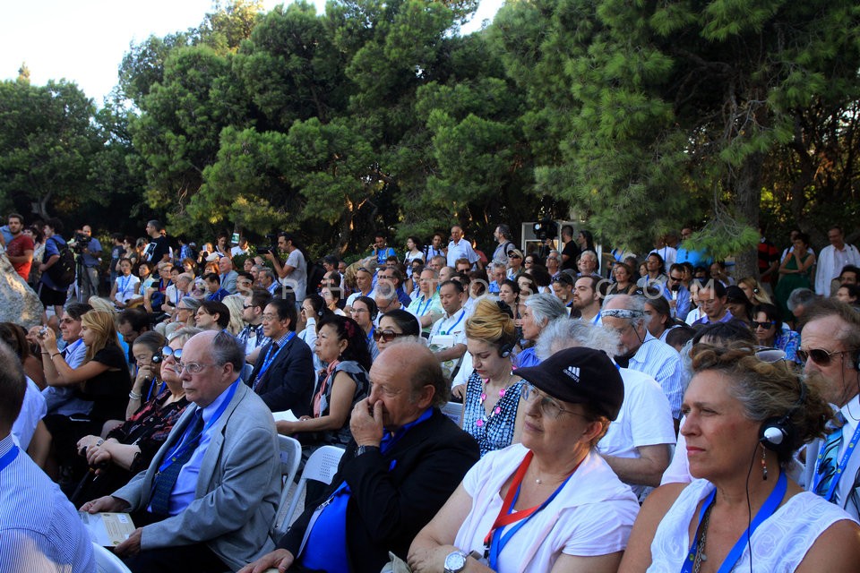 World Congress of Philosophy, session at Pnyx /  Παγκόσμιο συνέδριο φιλοσοφίας  συνεδρία στην Πνύκα