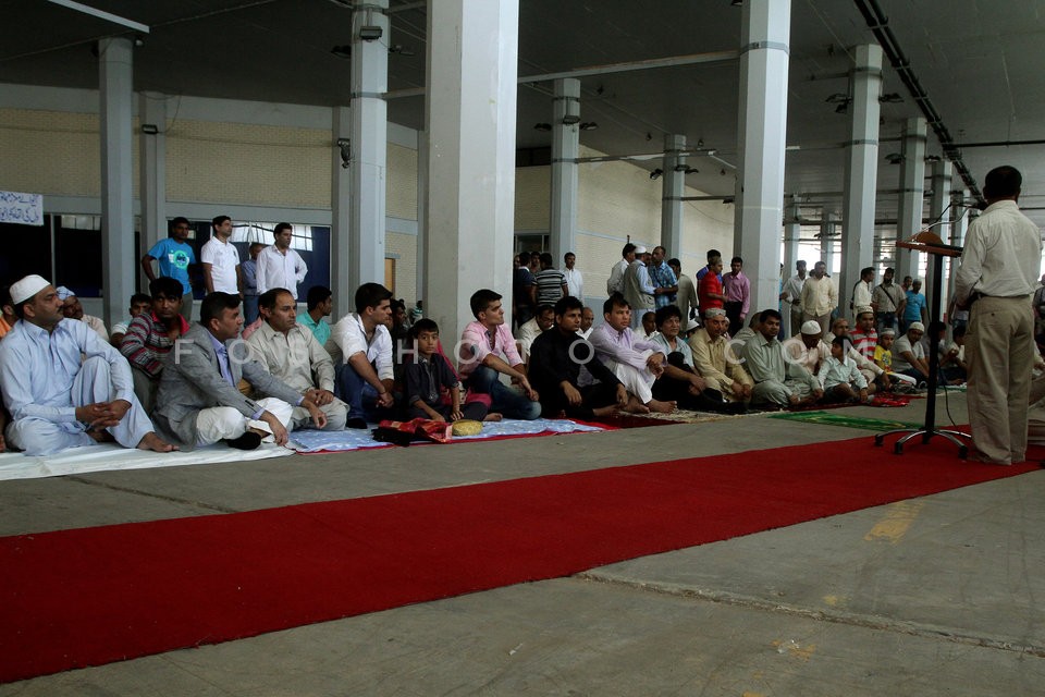 Muslim Prayer at the Peace and Friendship Stadium  (SEF) /  Προσευχή   Μουσουλμάνων στο Στάδιο Ειρήνης και Φιλίας