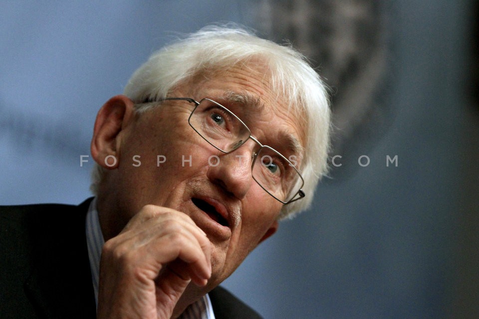 Press conference Jurgen Habermas  /  Συνέντευξη Τύπου Γιούρκεν Χάμπερμας