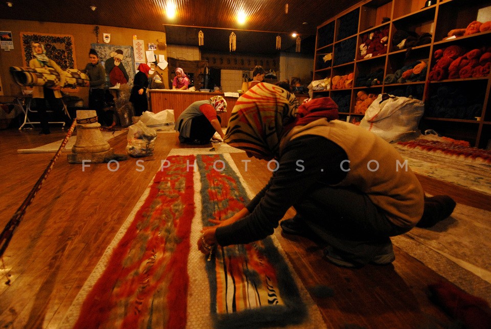 Hand - made carpet industry