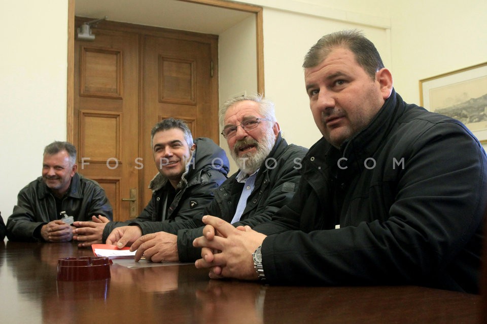 Farmers' representatives  at Parliament / Συναντήσεις των αγροτών στην Βουλή