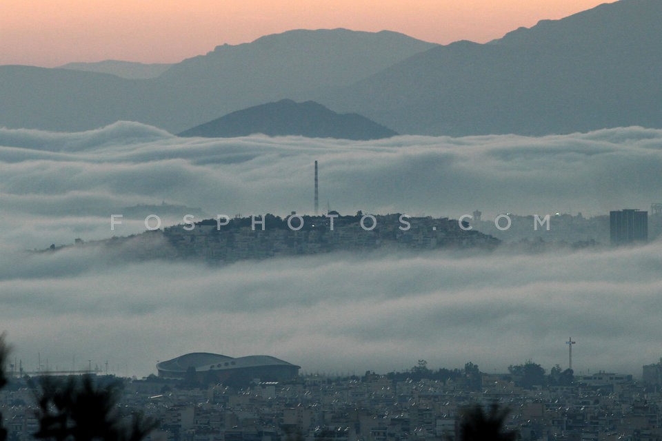 Heavy fog Athens / Πυκνή ομίχλη στα νότια προάστια