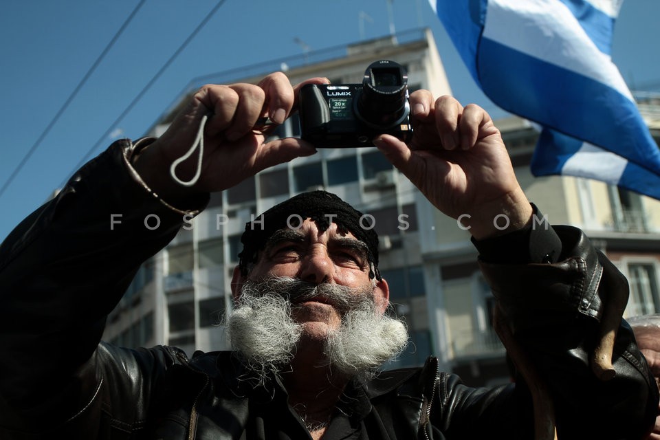 Farmers rally in central Athens  / Συγκέντρωση αγροτών στην πλατεία Βάθη