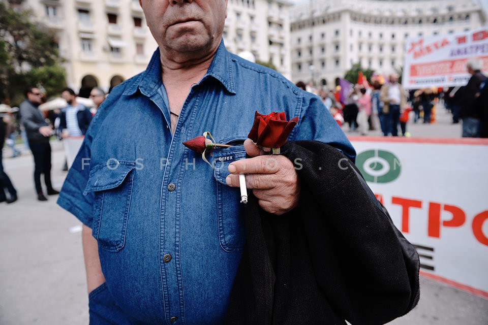 May Day demonstration in Thessaloniki / Απεργιακή συγκέντρωση της εργατικής πρωτομαγιάς στην Θεσσαλονίκη