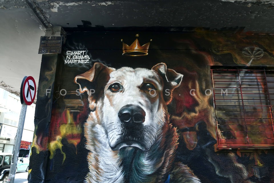 Graffiti tribute to the dog 