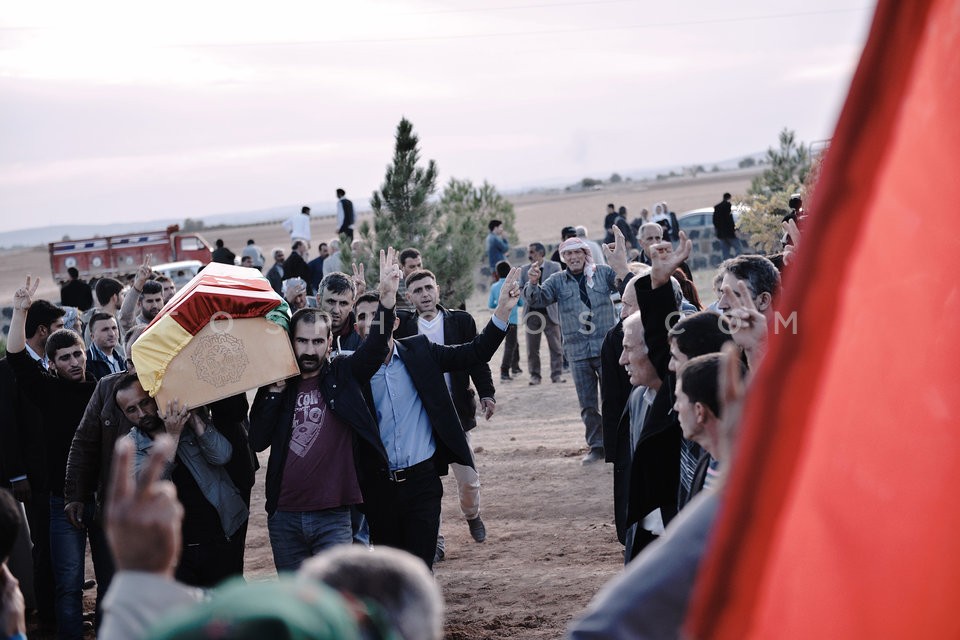 Funeral of Kurdish guerrillas in Suruc / Κηδεία Κούρδων ανταρτών στο Σουρούκ