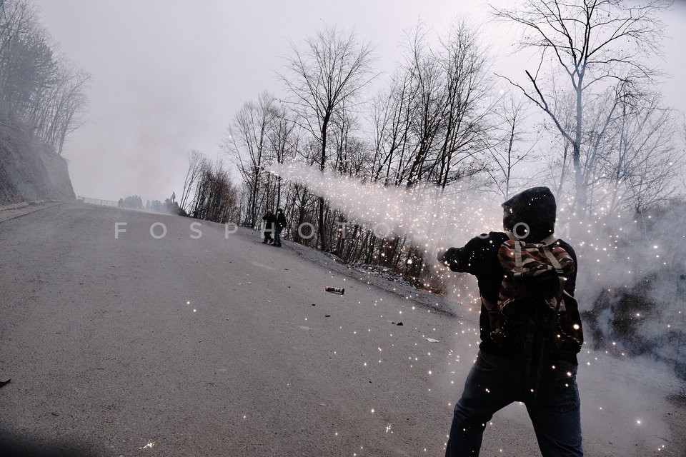 Clashes during a demonstration against Gold mining operation in Chalkidiki / Διαδήλωση κατά της λειτουργίας των μεταλλείων χρυσού στις Σκουριές