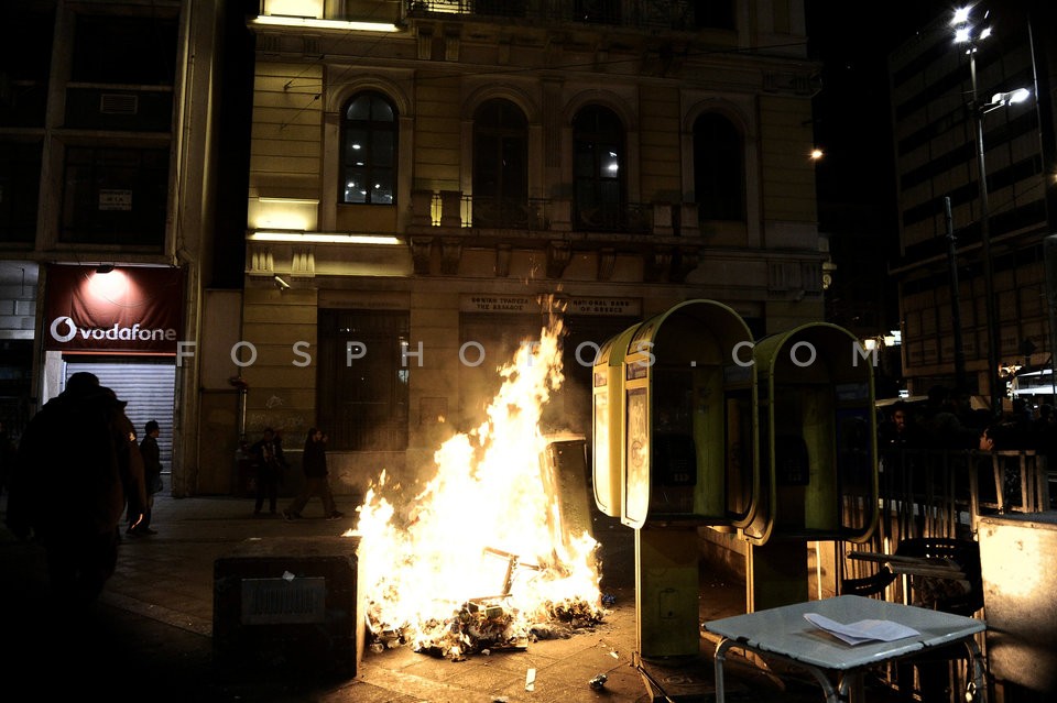 Clashes in central Athens/  Επεισόδια στο κέντρο της Αθήνας