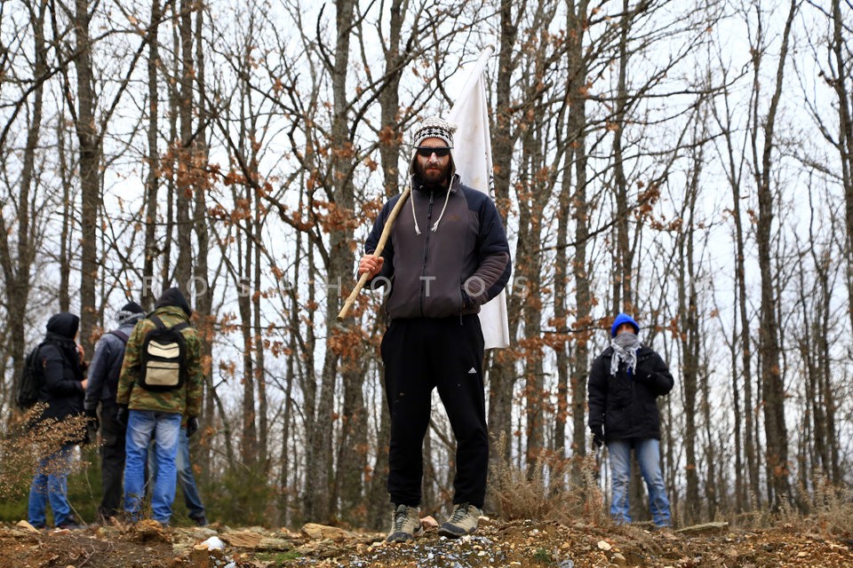 Demonstration against gold-mining at Skouries-Chalkidiki / Πορεία ενάντια στα μεταλλεία χρυσού στις Σκουριές