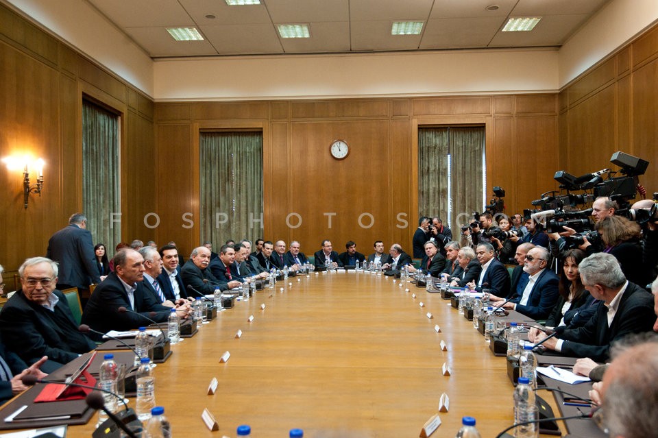 First Cabinet of Ministers of the new government / Πρώτο υπουργικό συμβούλιο της νέας κυβέρνησης