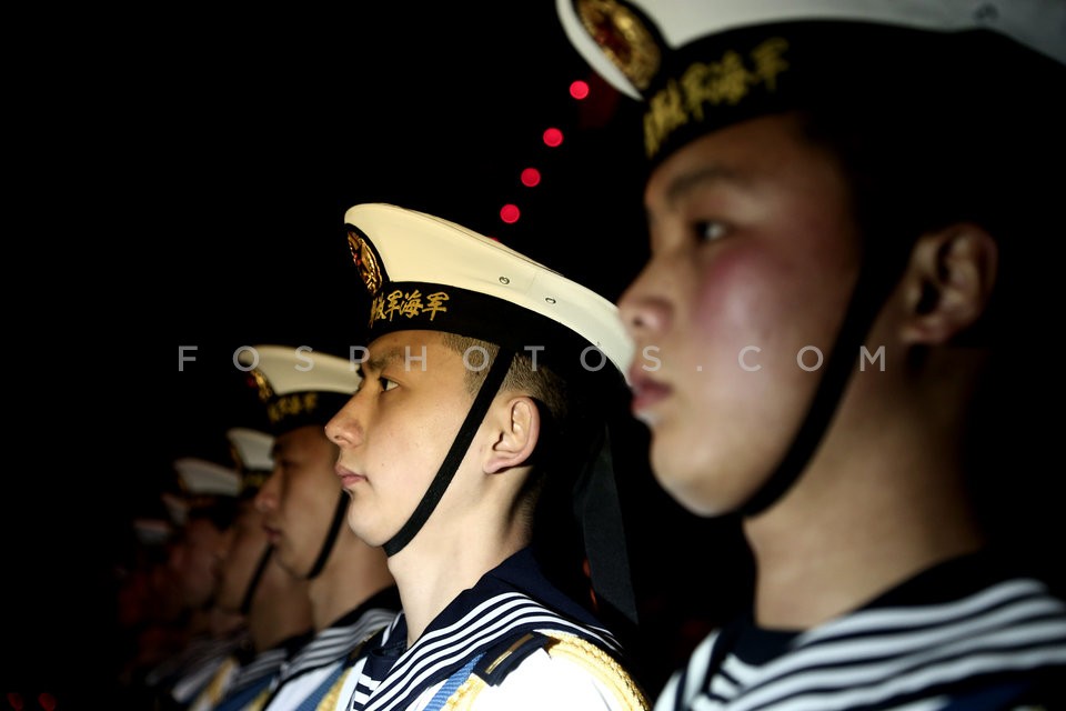 Ships of the 18th fleet of the People's Republic of China at the port of Piraeus  / Τελετή για την υποδοχή πλοίων του 18ου στόλου της Κίνας